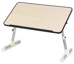 img 2 attached to 🔥 Ultimate Laptop Stand Table: Adjustable Tilt & Height Laptop Table