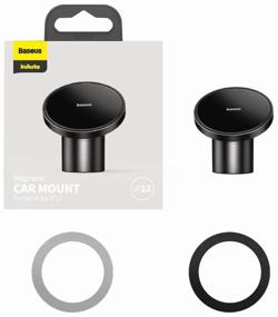 img 4 attached to Magnetic Holder Baseus Magnetic Car Mount (SULD-01) Black