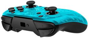 img 4 attached to Gamepad pdp Faceoff Wireless Deluxe Controller, blue camouflage