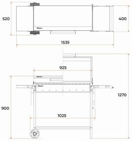 img 2 attached to Wood grill Gratar MAN 303, 52x153.5x90.1 cm