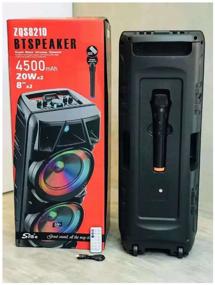 img 4 attached to Portable speaker BT SPEAKER ZQS-8210, black