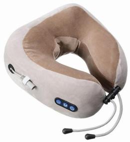 img 4 attached to U-Shaped Massage pillow 26x24x10 cm, beige