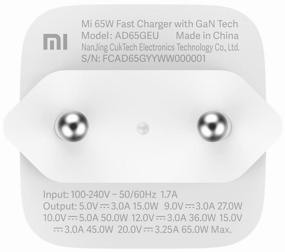 img 1 attached to Xiaomi Mi 65W Fast Charger with GaN Tech, 65 W, white