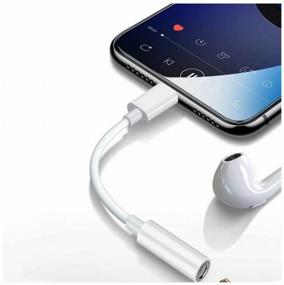 img 4 attached to 🎧 Lightning Headphone Adapter for Apple iPhone and iPad with Aux 3.5mm Mini Jack, in White