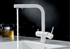 img 4 attached to Faucet for kitchen (sink) Blanco Fontas II (granite) pearl