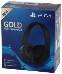 img 4 attached to Беспроводная гарнитура Sony Gold для PS4 (CUHYA-0080) черная