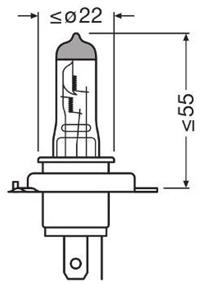 img 3 attached to Car halogen lamp OSRAM Cool Blue Intense 64193CBN-HCB H4 12V 60/55W P43t 5000K 2 pcs.