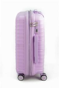 img 4 attached to Sweetbags medium suitcase made of polypropylene with extension on 4 wheels with TSA lock (shell)