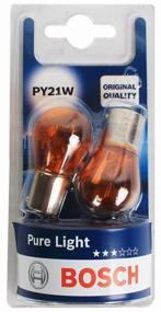 img 4 attached to Car incandescent lamp Bosch Pure Light 1987301018 PY21W 12V 21W BAU15s 2 pcs.