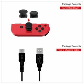 img 4 attached to Dobe Комплект аксессуаров Game Pack для консоли Nintendo Switch (TNS-18110) черный/красный