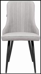 img 4 attached to Chair RIDBERG London, solid wood/metal/textile, textile, color: gray