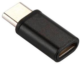 img 2 attached to Адаптер переходник MicroUSB (F) - Type-C (M) GSMIN Cay (Черный)