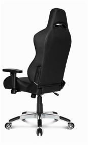 img 2 attached to 🎮 AKRACING Premium Gaming Computer Chair - Black 2, Imitation Leather Upholstery