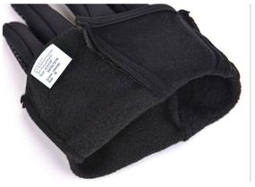 img 4 attached to Grand Price Windproof Full Length Touch Screen Gloves, Black, Size S