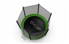 img 4 attached to Frame trampoline EVO Jump Outside 8FT with bottom net 244x244x210 cm, green