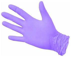 img 3 attached to Examination gloves Benovy Nitrile MultiColor textured on the fingers, 50 pairs, size: S, color: lilac, 1 pack.