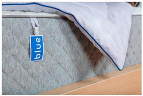 img 3 attached to Blanket Blue Sleep Duvet, all season, 140 x 205 cm, white