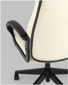 img 2 attached to ST-CYBER 8 Gaming Computer Chair: Stylish White/Black Upholstery and Comfortable Imitation Leather