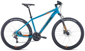 img 1 attached to Mountain bike (MTB) FORWARD Apache 27.5 3.0 Disc (2021) turquoise/orange 21" (requires final assembly)