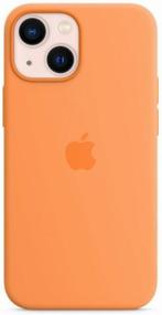 img 4 attached to Apple MagSafe silicone case for iPhone 13 mini, spring mimosa