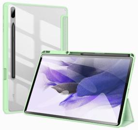 img 4 attached to Premium case for Samsung Galaxy Tab S7 Plus / S7 FE Lite / S8 Plus , with space for stylus