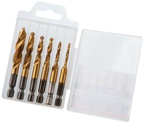 img 3 attached to HSS titanium coated tap drill set, 3-10mm