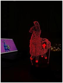 img 4 attached to 3D Night Light Fortnite Fortnite Llama Night Light For Boys Girls