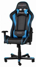 img 4 attached to Gaming chair DXRacer Formula OH/FE08, upholstery: imitation leather, color: black/blue
