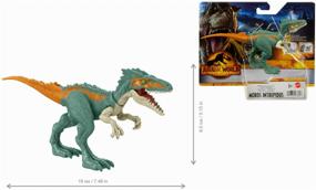 img 4 attached to Фигурка Mattel Jurassic World Свирепый Динозавр HDX18, 8.3 см морос интрепидус