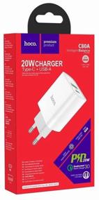 img 1 attached to Wall charger Adapter Power supply PD 20W QC3.0 Type-C USB-C USB 3A white