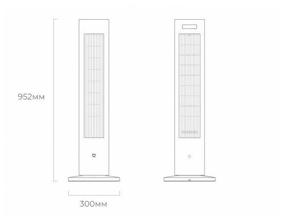 img 4 attached to Floor Fan - Heater Xiaomi Fan Dark Gray (BPLNS01DM)