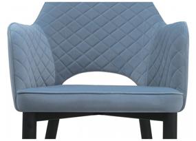 img 3 attached to Chair Woodville Vener, metal/velor, metal, color: light blue/black