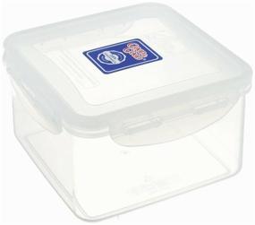 img 2 attached to Good & Good Container S2-2 1.25 l, 15.2x15.2 cm, blue/transparent