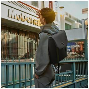 img 4 attached to Xiaomi 90 Ninetygo Unisex Simple Backpack - 15 Inch, Black (Model: 90BBPMT2140U)
