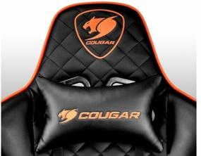 img 4 attached to Gaming chair COUGAR Armor One, on wheels, eco leather, black/orange [cu-armone]