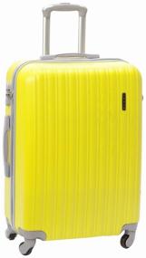 img 3 attached to TEVIN case, ABS plastic, support legs on the side, 105 l, size L, yellow