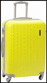 img 3 attached to TEVIN case, ABS plastic, support legs on the side, 37 l, size S, yellow