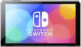 img 4 attached to Nintendo Switch OLED Game Console 64 GB, Neon Blue/Neon Red