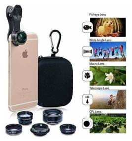 img 4 attached to Apexel 5-in-1 DG5H Smartphone Lens Kit