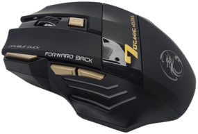 img 4 attached to Wireless gaming mouse GW X7 NB, 3200DPI , RGB, silent click, 2.4g, Black.