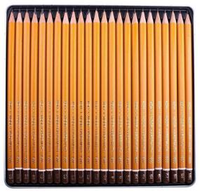 img 4 attached to KOH-I-NOOR Набор чернографитных карандашей 1500, 24 штуки 8B-10H (1504024001PL)