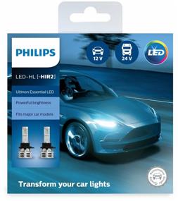 img 4 attached to Car LED lamp Philips Ultinon Essential LED 11012UE2X2 HIR2 12V/24V 24W P22d 6500K 2 pcs.
