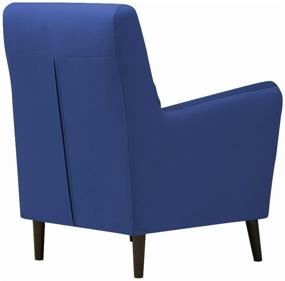 img 2 attached to Armchair Liberty soft for rest material: velor Zara blue49
