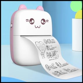 img 2 attached to A printer. Wireless mini thermal printer for children's phone. (A8B)