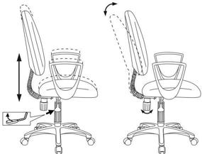 img 2 attached to Office chair Bureaucrat CH-1300N, upholstery: textile, color: black 3C11