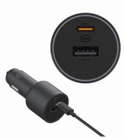 img 4 attached to Xiaomi Car Charger 1A1C 100W, 100w, black