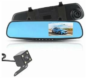 img 1 attached to Full HD 1080P Mirror DVR with Rear View Camera / 3 in 1 Car DVR