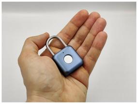 img 4 attached to Xiaomi Smart Fingerprint Lock Padlock YD-K1 Blue