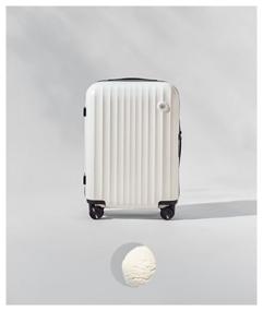 img 4 attached to NINETYGO scooter suitcase, polypropylene, corrugated surface, 38 l, white