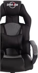 img 4 attached to Computer chair TetChair Driver 22 gaming chair, upholstery: imitation leather/textile, color: black/grey, 36-6/TW-12